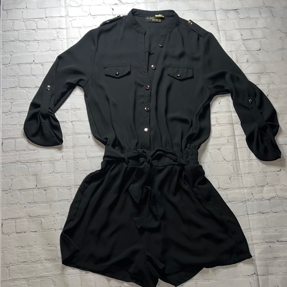 Los Angeles RMD women’s black polyester romper. Size M